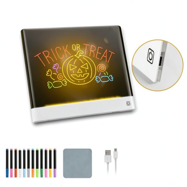Yecuip LED Drawing Board Rechargeable Kids White Drawing-7