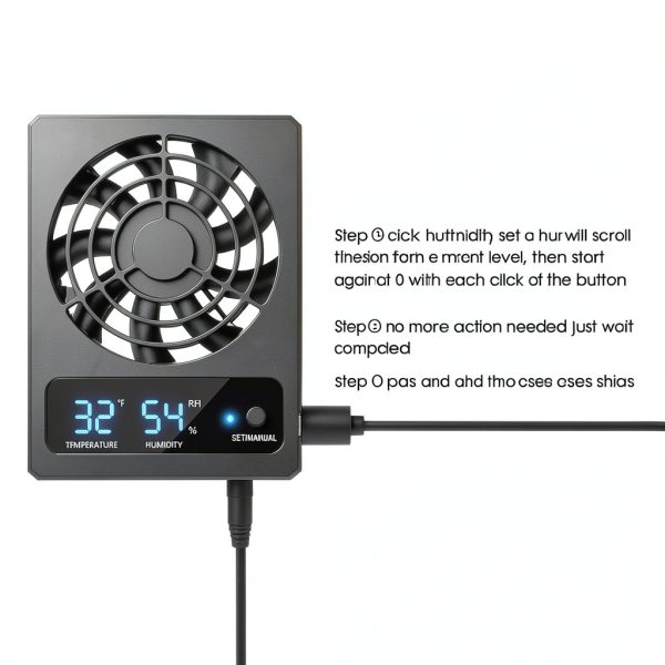 GeeKoit Terrarium Thermo Hygrometer Ventilation Fan Reptile-4