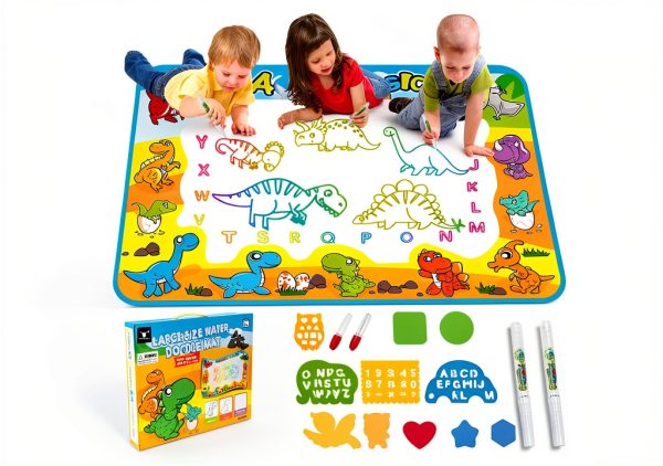 FREE TO FLY Dinosaur Water Drawing Mat Reusable Kids Toy-0