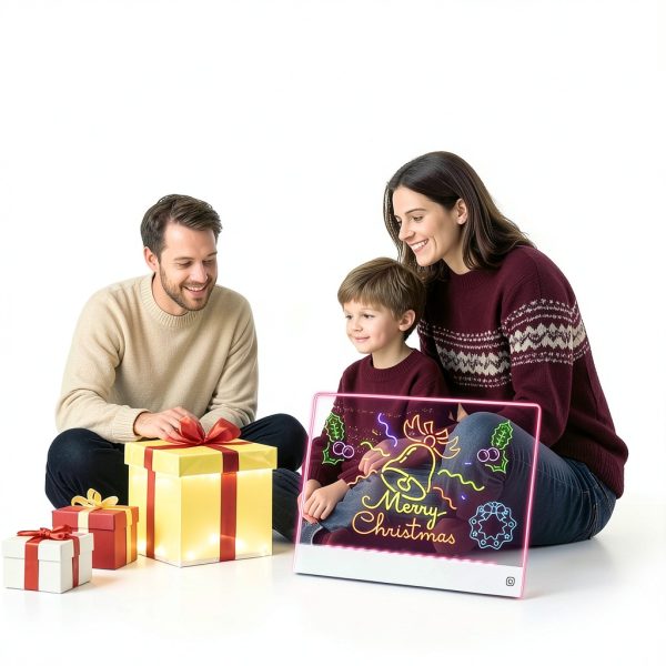 Yecuip LED Drawing Board Rechargeable Kids White Drawing-6