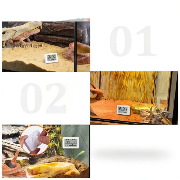 Thlevel Reptile Thermometer Hygrometer Digital Pet Tank-6