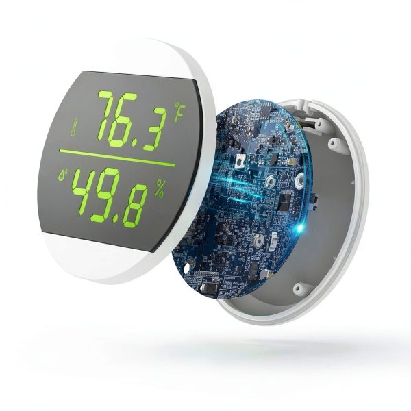 Ankilo Reptile Thermometer Hygrometer LED Display Adhesive-2