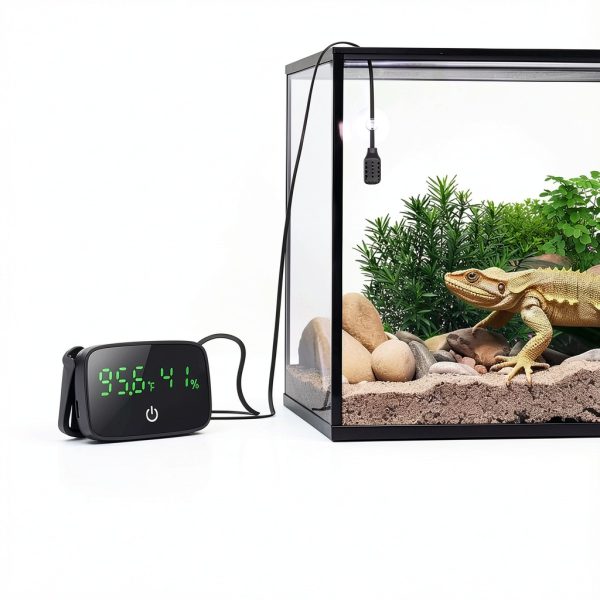 PAIZOO Reptile Thermometer Hygrometer Digital LED Display-1