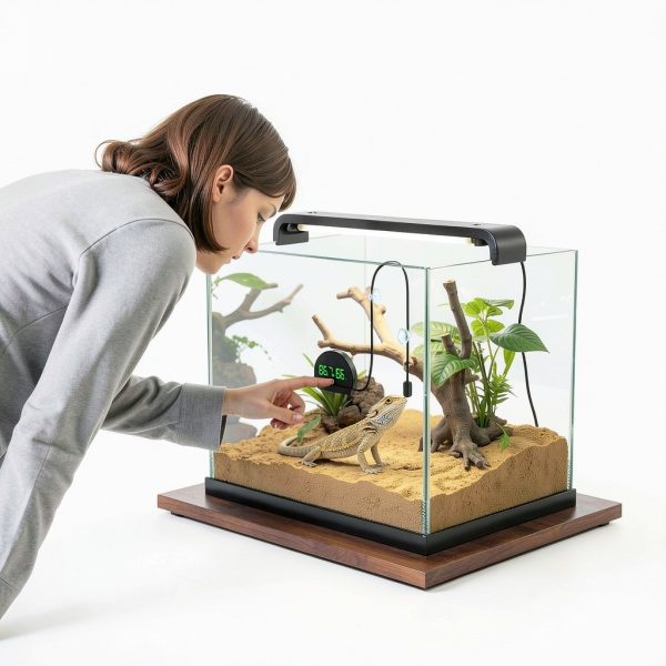 PAIZOO Reptile Thermometer Hygrometer Rechargeable LED-1