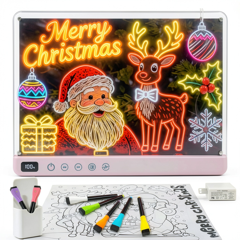 Cosmody LED Drawing Board displaying colorful light patterns