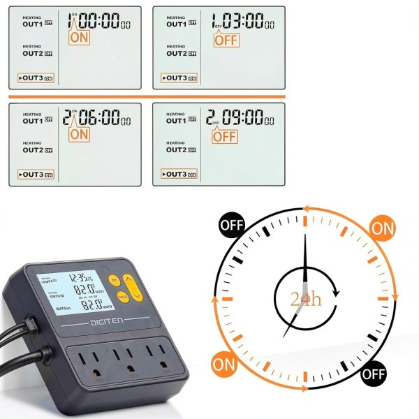 DIGITEN Programmable Temperature Controller TTC-1003 Black-3