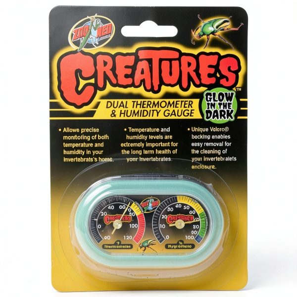 Zoo Med Terrarium Thermometer Humidity Monitor Black CT-11G-0