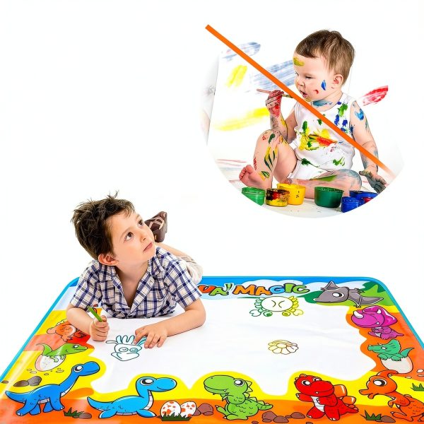 FREE TO FLY Dinosaur Water Drawing Mat Reusable Kids Toy-1