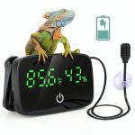 PAIZOO Reptile Thermometer Hygrometer Digital LED Display-0