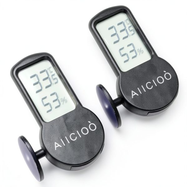 AIICIOO Reptile Thermometer Hygrometer Digital Display-0