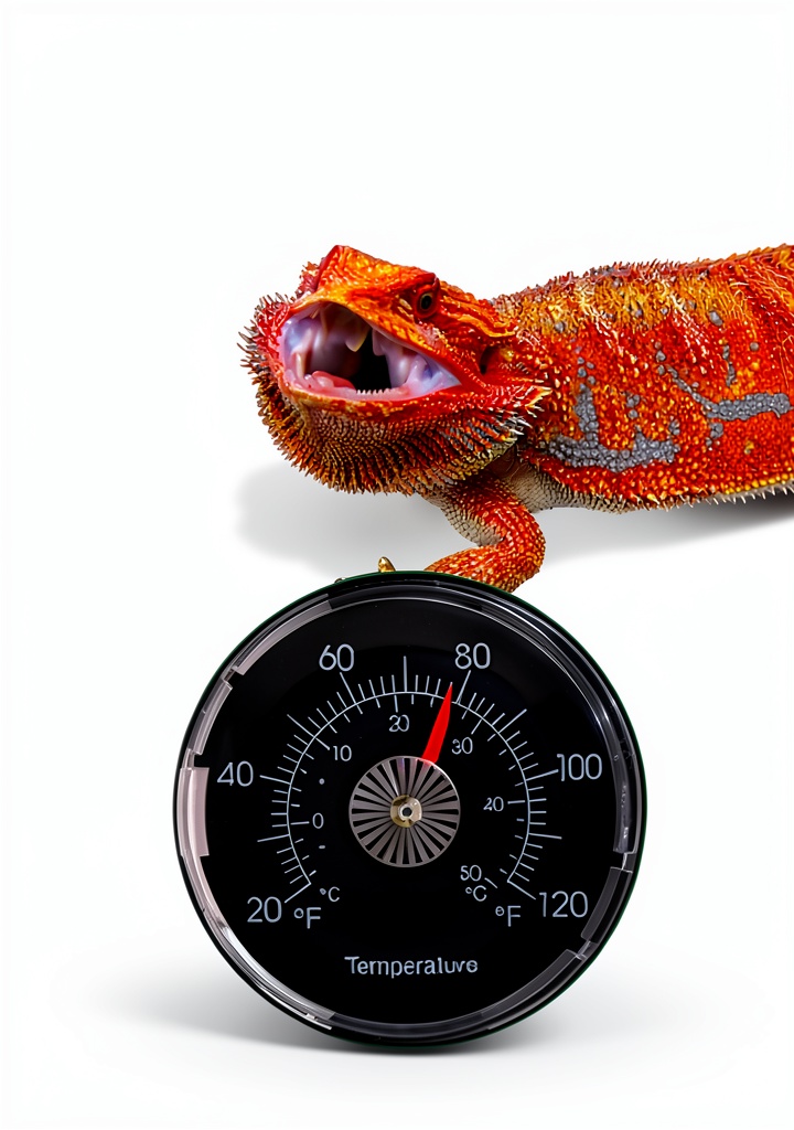 Zoo Med TH-20 thermometer installed in a glass terrarium