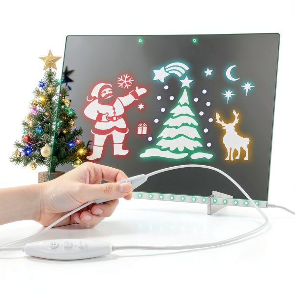 ABCOLED Drawing Board Kids Doodle Glow Light Acrylic-2