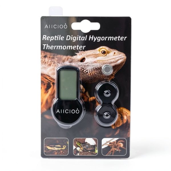 AIICIOO Reptile Thermometer Hygrometer Digital Display-5