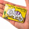 AUAAQ Reptile UV Temperature Card Sensor Thermometer Yellow-4