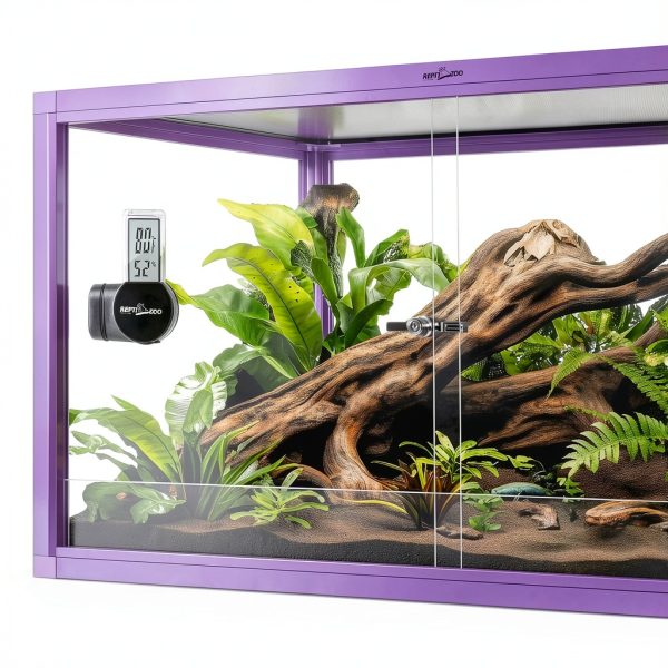 REPTI ZOO Reptile Thermometer Hygrometer Digital LCD Display-6