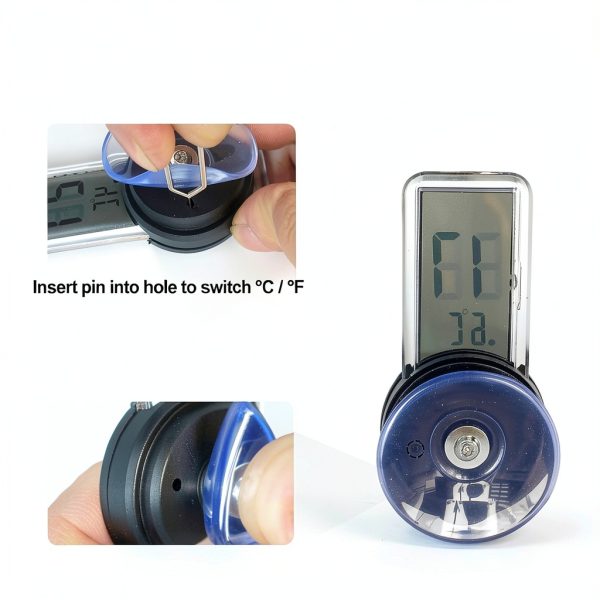LURMMUE Reptile Thermometer Hygrometer Digital LCD Display-3