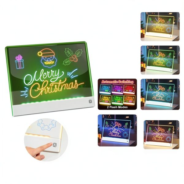 Yecuip LED Drawing Board Rechargeable Kids White Drawing-2