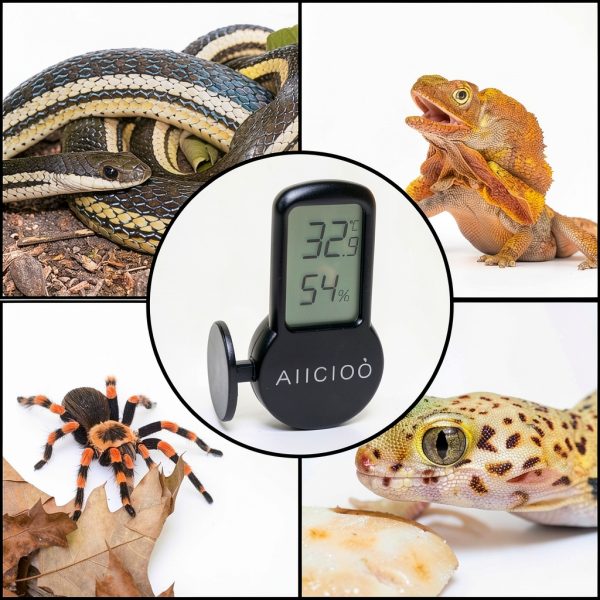AIICIOO Reptile Thermometer Hygrometer Digital Display-6