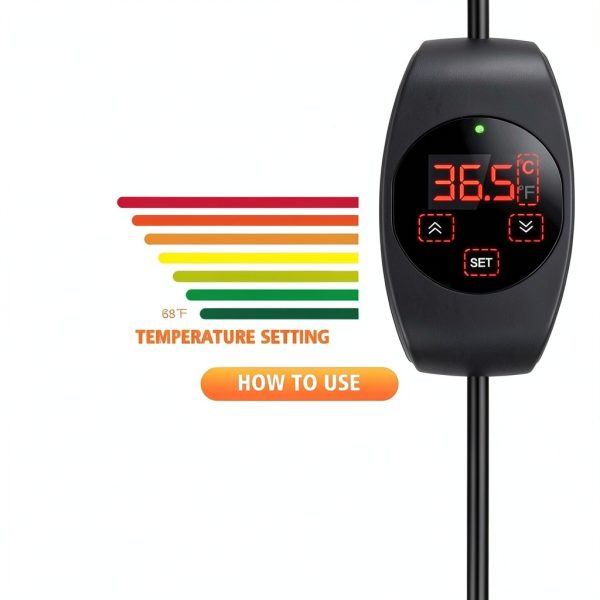 XFP Reptile Thermostat Dimming Temperature Control Heat Lamp-4