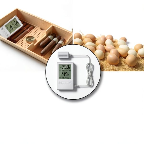 CANGDA Reptile Thermometer Hygrometer Alarm Function Large-1