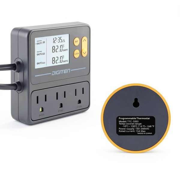 DIGITEN Programmable Temperature Controller TTC-1003 Black-7