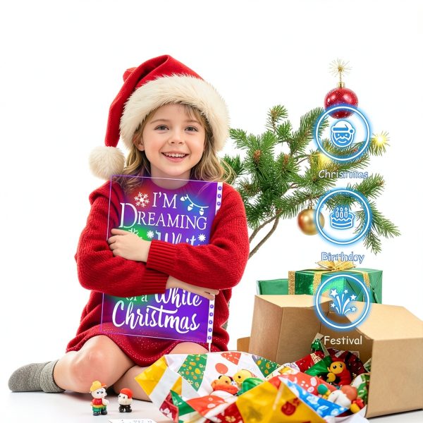 ABCOLED Drawing Board Kids Doodle Glow Light Acrylic-6