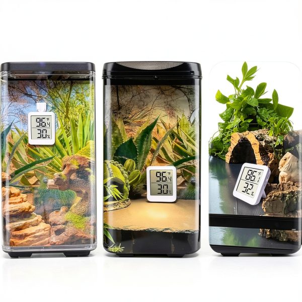 Duedusto Terrarium Thermometer Accurate Temperature Humidity-2