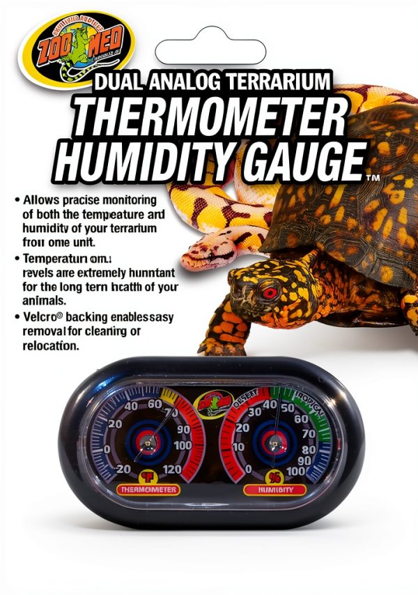 Zoo Med Terrarium Thermometer Humidity Monitor Pet Supplies-0