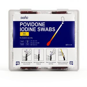 Iodine Swabs Svaha Advanced Leak-Free PP Tube – 48 Pack-0