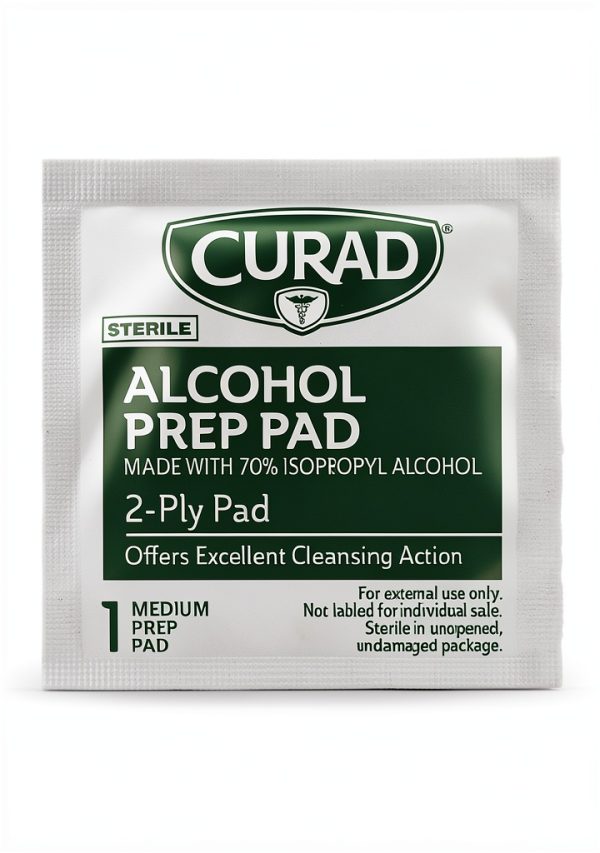 Medline Antiseptic Prep Pads 70% Isopropyl Alcohol 2‑Ply 200 Count-6