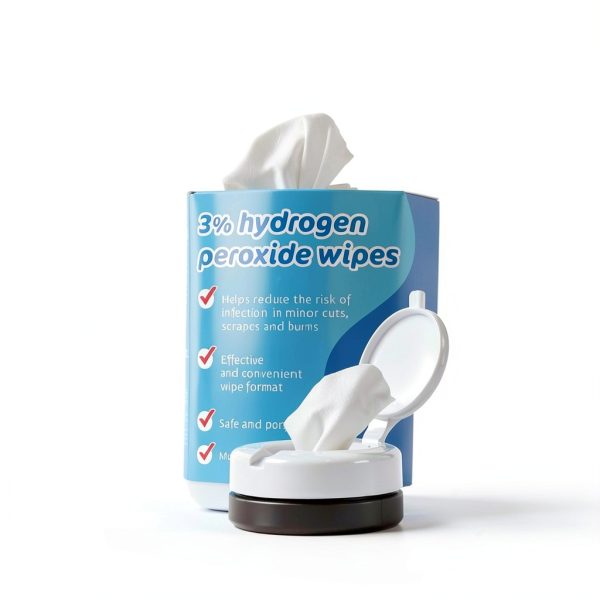 Hydrogen Peroxide Wipes 3 Percent 40 Pack Moisture Lock Pharma C-2