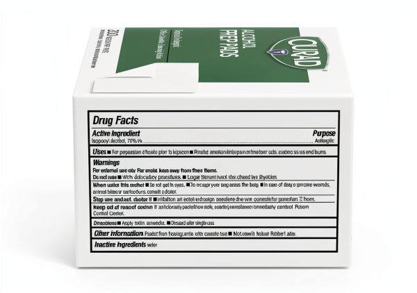 Medline Antiseptic Prep Pads 70% Isopropyl Alcohol 2‑Ply 200 Count-5
