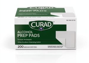 Medline Antiseptic Prep Pads 70% Isopropyl Alcohol 2‑Ply 200 Count-0