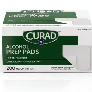Medline Antiseptic Prep Pads 70% Isopropyl Alcohol 2‑Ply 200 Count-0