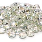 GRISUN 1/2 Inch Ultra Clear Fire Glass Beads 10 lb for Fire Pit-0