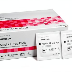 Alcohol Prep Pads McKesson Sterile Individual Pack Medium 200 Count-0