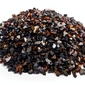 Fire Glass VEVOR 20lb Black 1/2-Inch Tempered Fireplace Rocks-0
