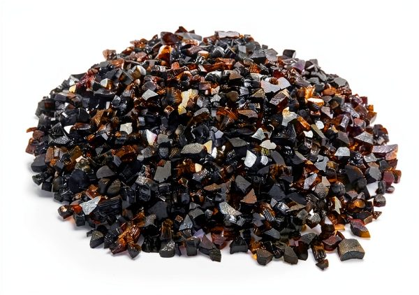 Fire Glass VEVOR 20lb Black 1/2-Inch Tempered Fireplace Rocks-0